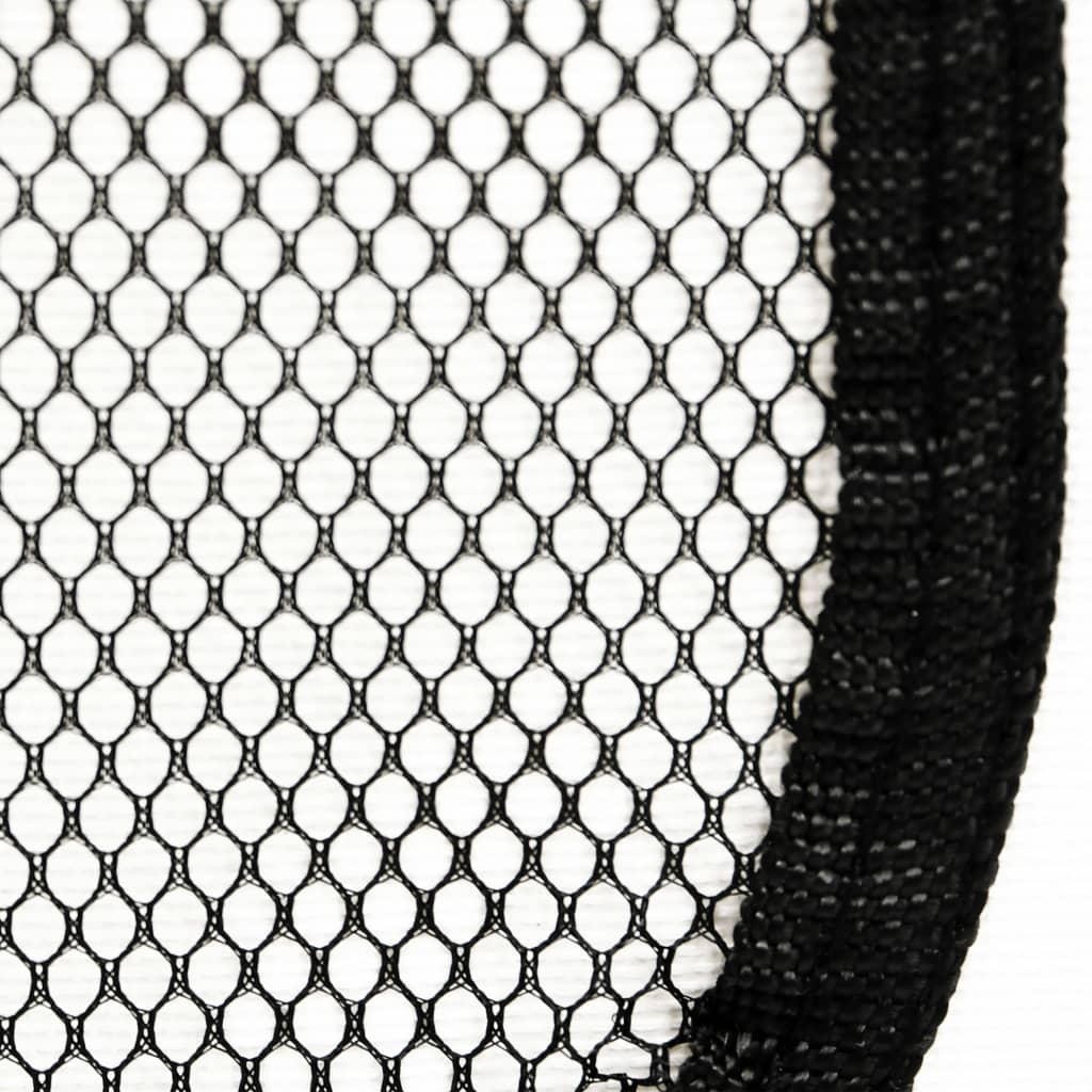 vidaXL Zložljiva pasja ograjica s torbo črna 125x125x61 cm