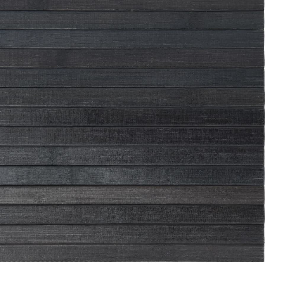 vidaXL Preproga pravokotna siva 60x200 cm bambus