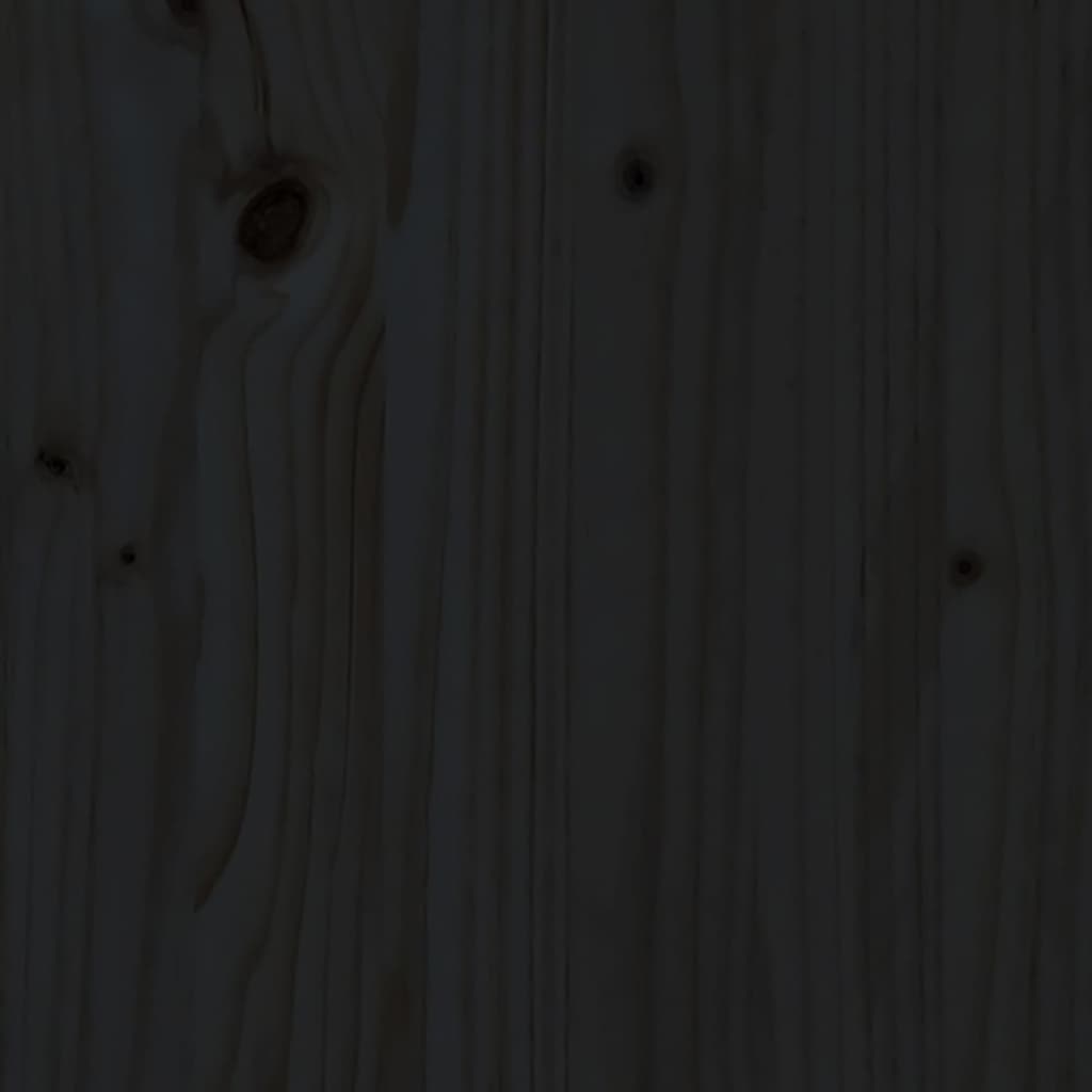 vidaXL Klubska mizica črna Ø 40x60 cm trdna borovina