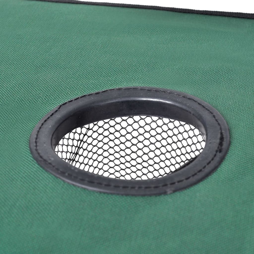 Zložljiva mizica za kampiranje temno zelene barve