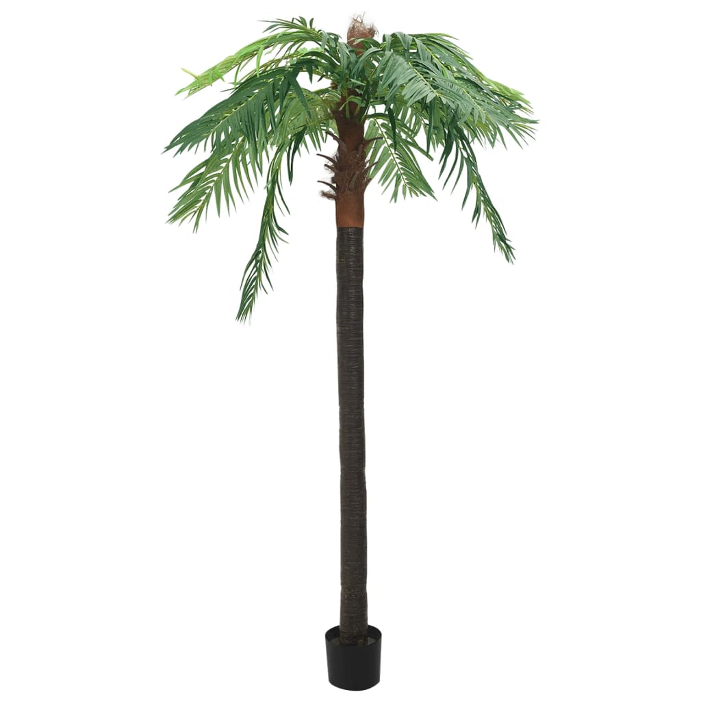 vidaXL Umetna palma datljevec z loncem 305 cm zelena