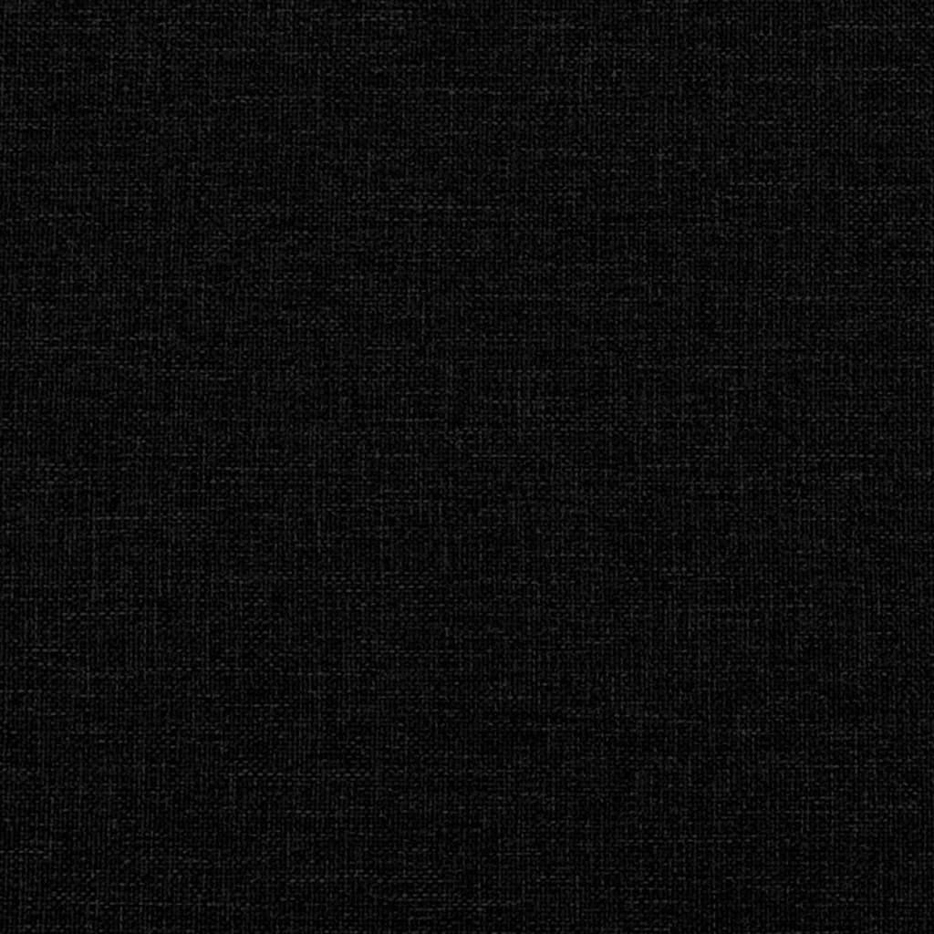 vidaXL Sedežna garnitura 2-delna črno blago