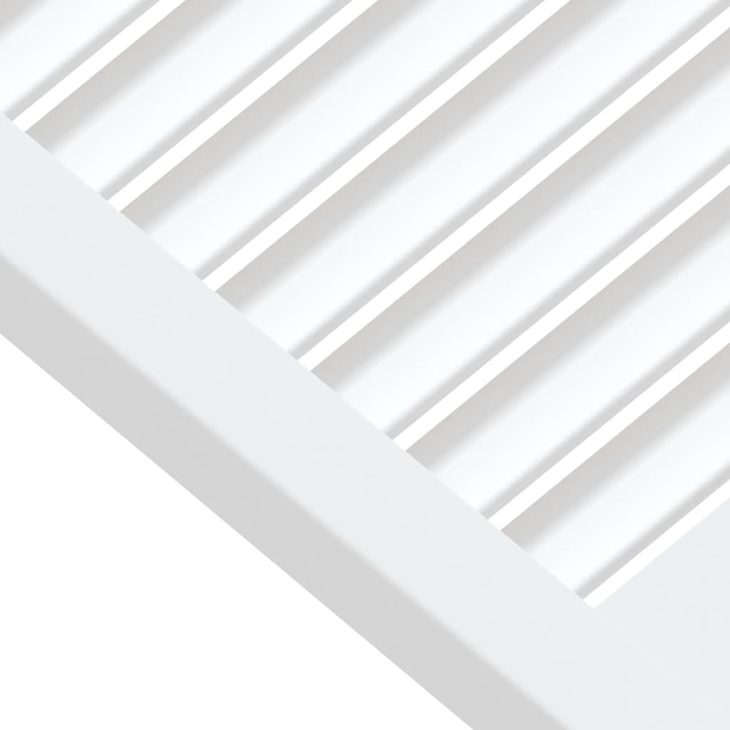 vidaXL Vrata za omarico z letvicami 4 kosi bela 61,5x59,4 cm borovina