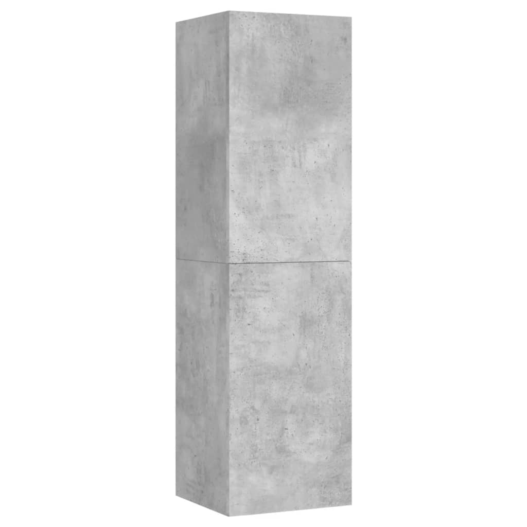 vidaXL TV omarice 4 kosi betonsko sive 30,5x30x110 cm iverna plošča