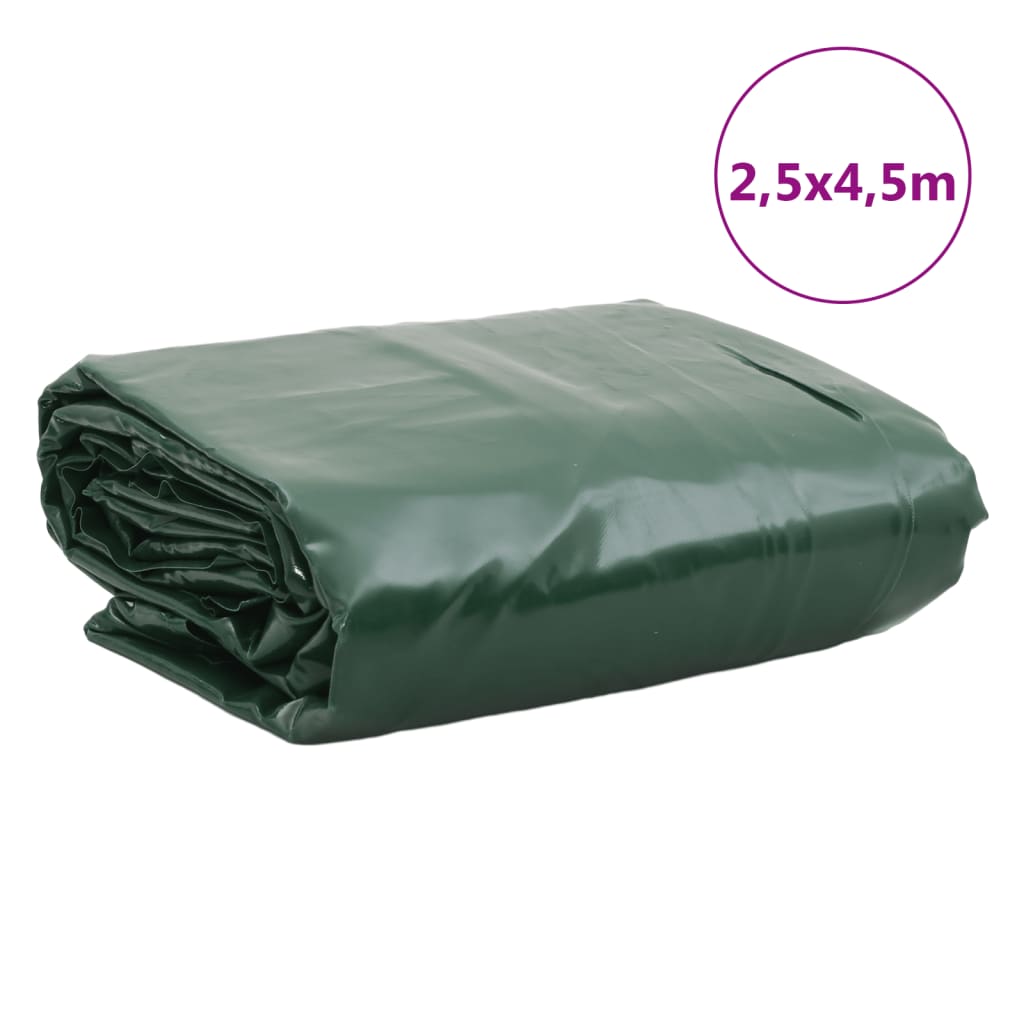 vidaXL Ponjava zelena 2,5x4,5 m 650 g/m²
