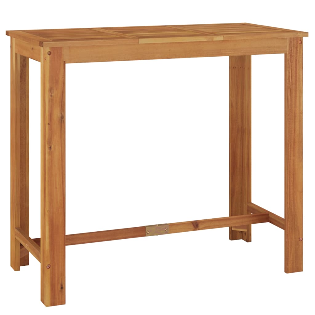 vidaXL Vrtna barska miza 120x60x105 cm trden akacijev les
