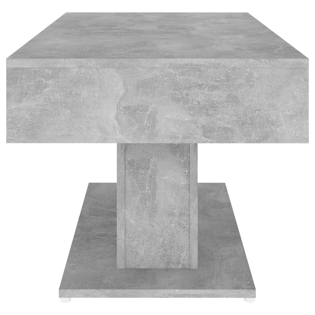 vidaXL Klubska mizica betonsko siva 96x50x45 cm iverna plošča