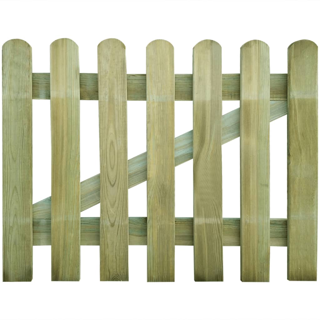 vidaXL Vrtna vrata lesena 100x80 cm