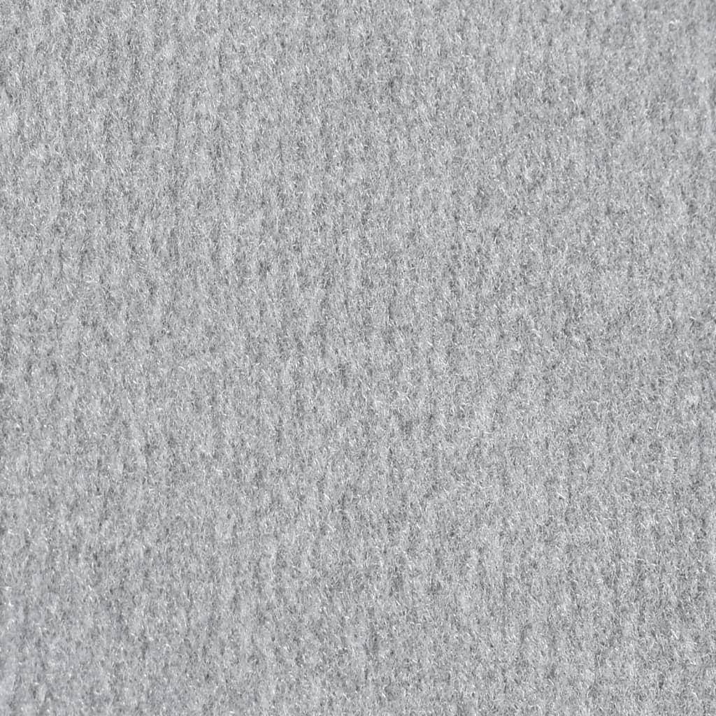vidaXL Tepih tekač BCF siv z motivom 80x250 cm