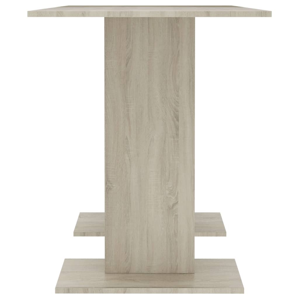 vidaXL Jedilna miza sonoma hrast 110x60x75 cm iverna plošča