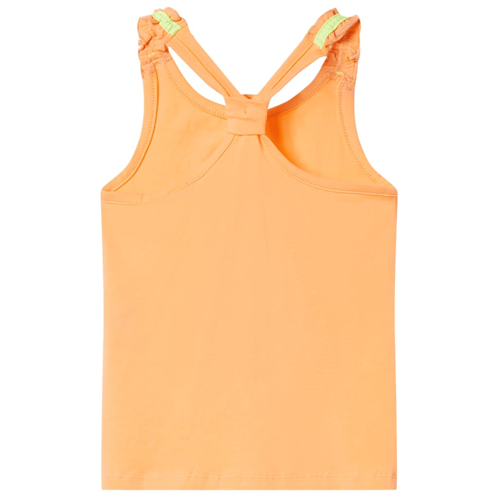 Otroška majica z naramnicami živo oranžna 92
