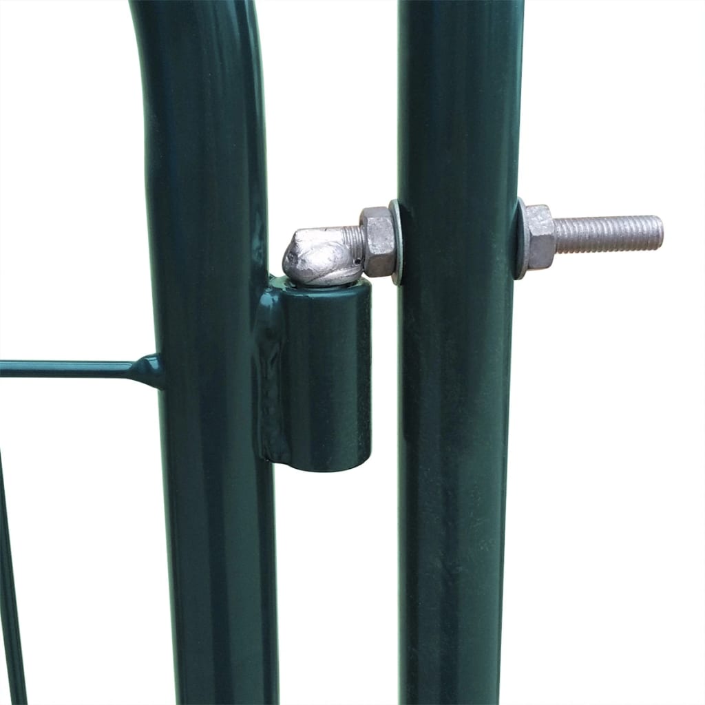 vidaXL Vrata za vrtno ograjo 100x100 cm zelene barve