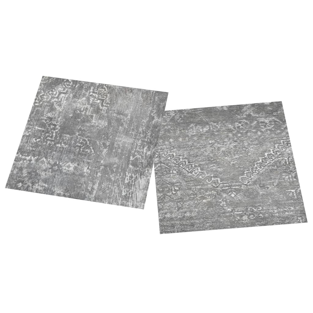 vidaXL Samolepilne talne plošče 55 kosov PVC 5,11 m² betonsko sive