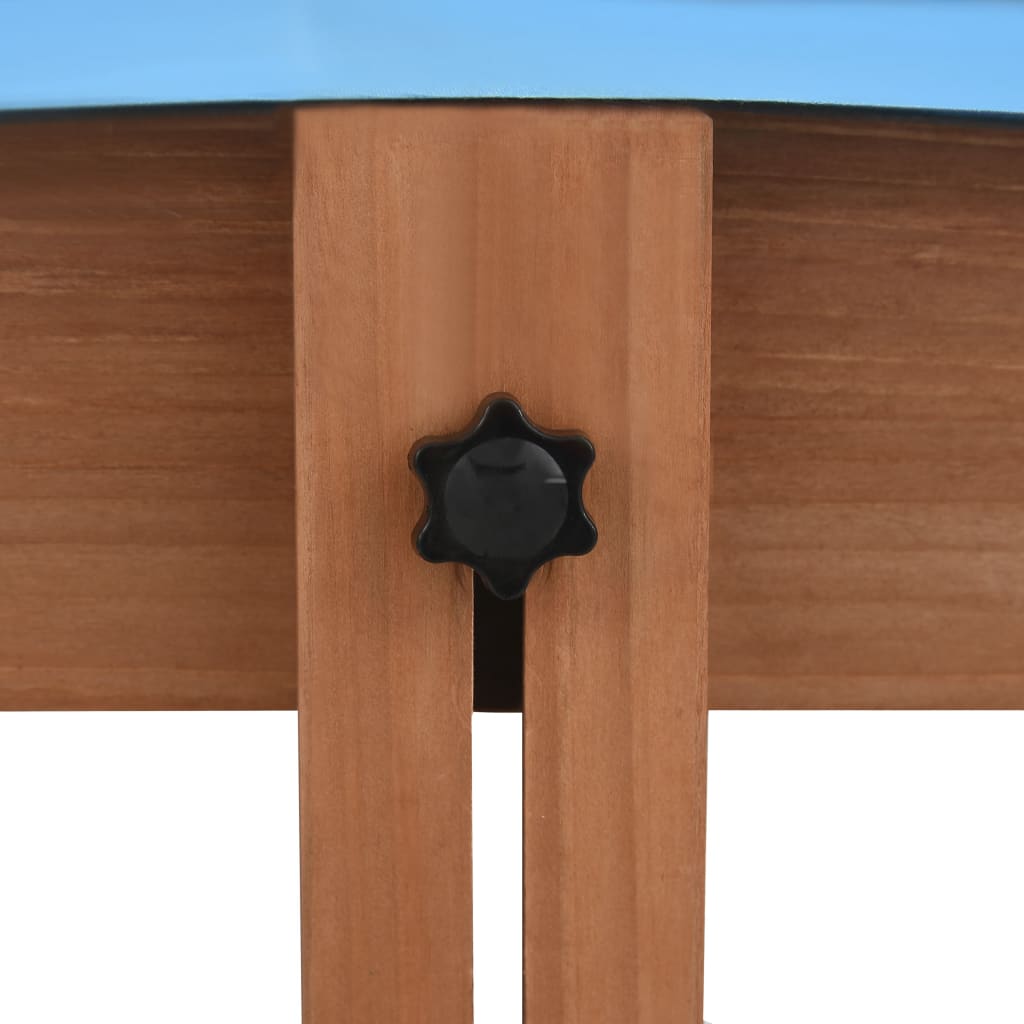 vidaXL Peskovnik s streho iz lesa jelke 122x120x123 cm