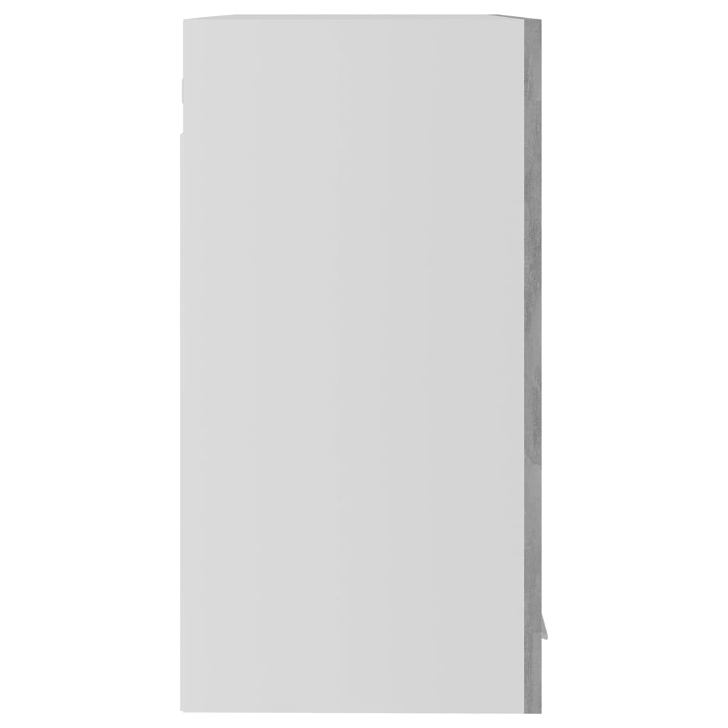 vidaXL Viseča steklena omarica betonsko siva 60x31x60 cm iverna pl.