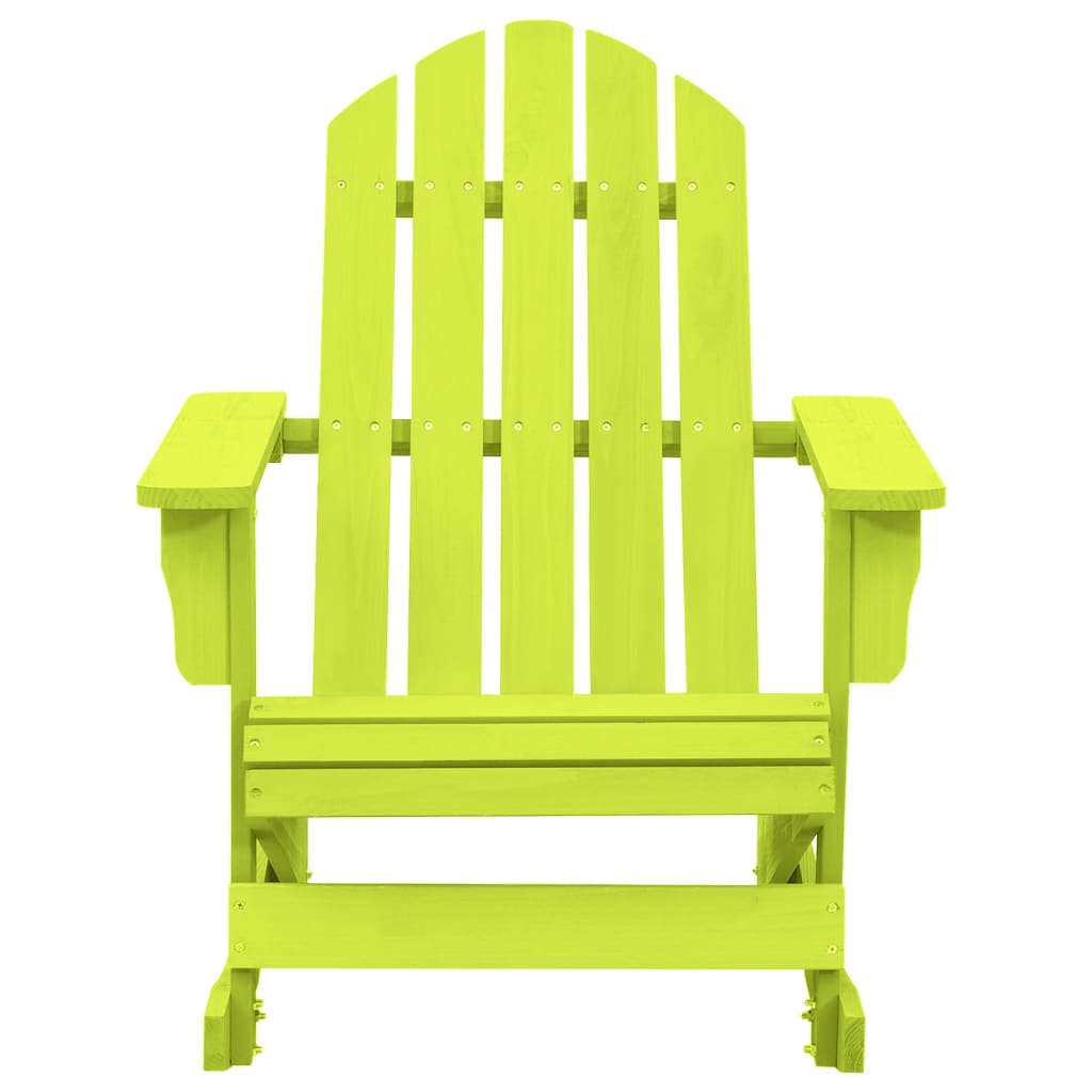 vidaXL Vrtni gugalni stol Adirondack trden les jelke zelen