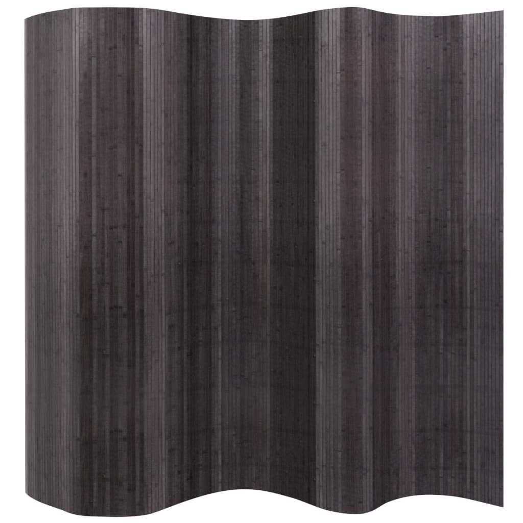 vidaXL Paravan iz bambusa sive barve 250x165 cm