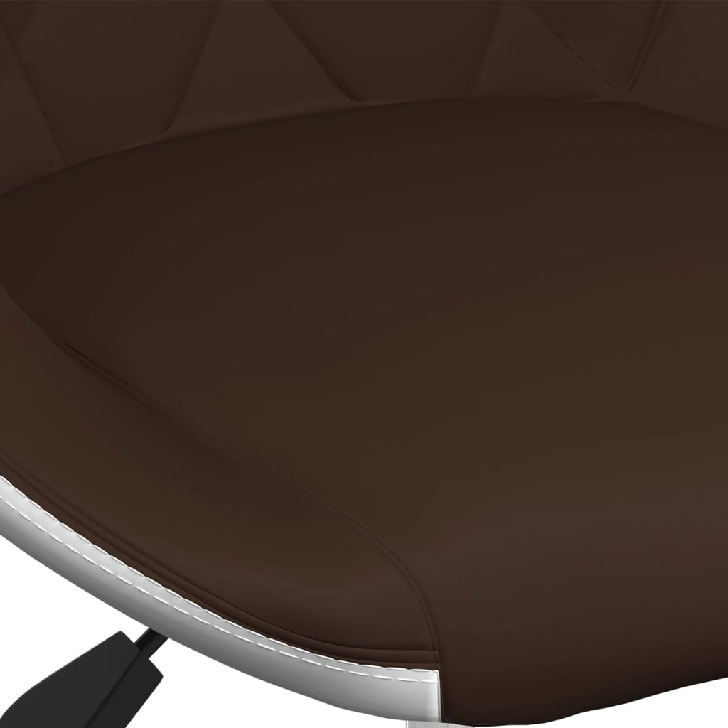 vidaXL Barski stolčki 2 kosa rjavo in belo umetno usnje