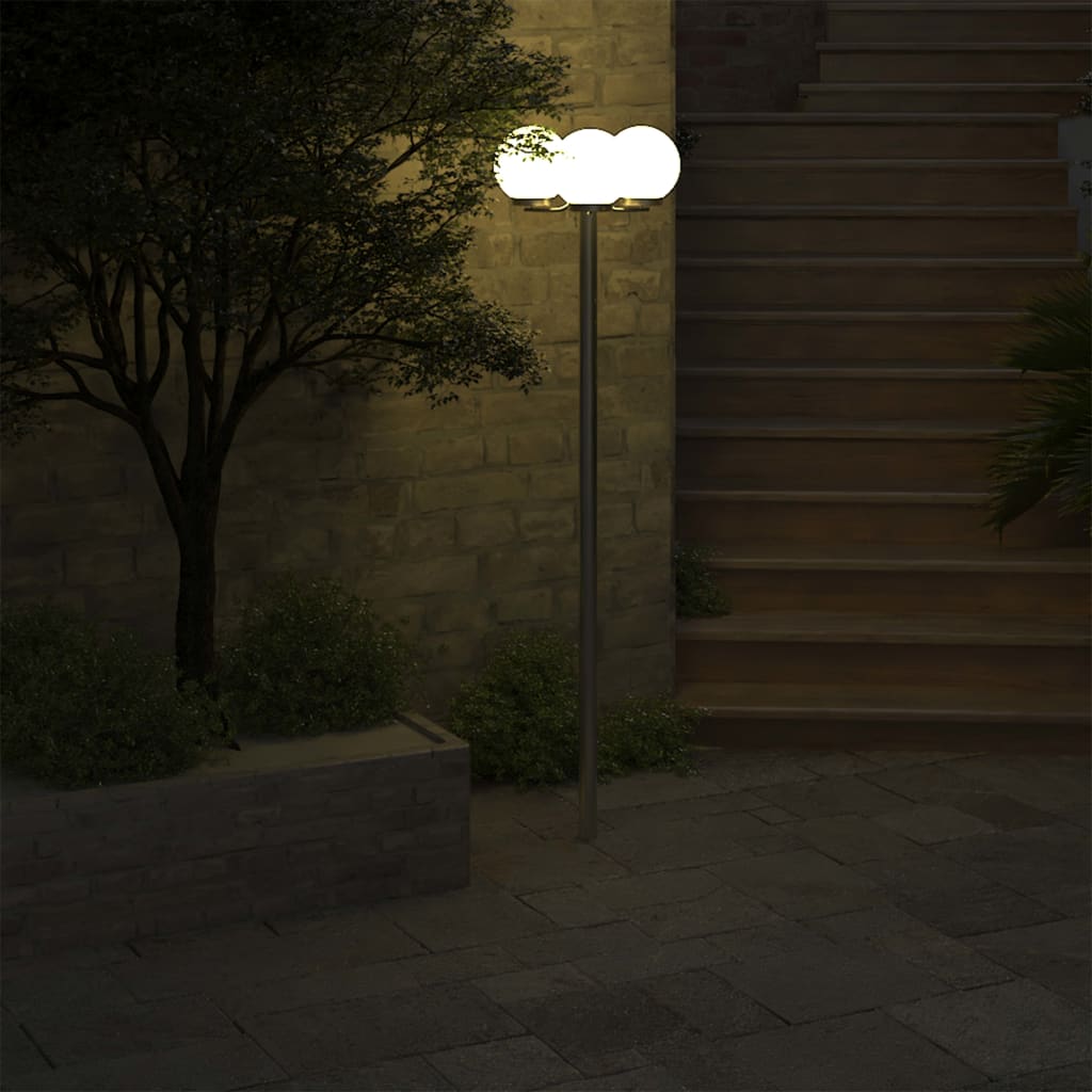 vidaXL Vrtna svetilka s 3 žarnicami 220 cm