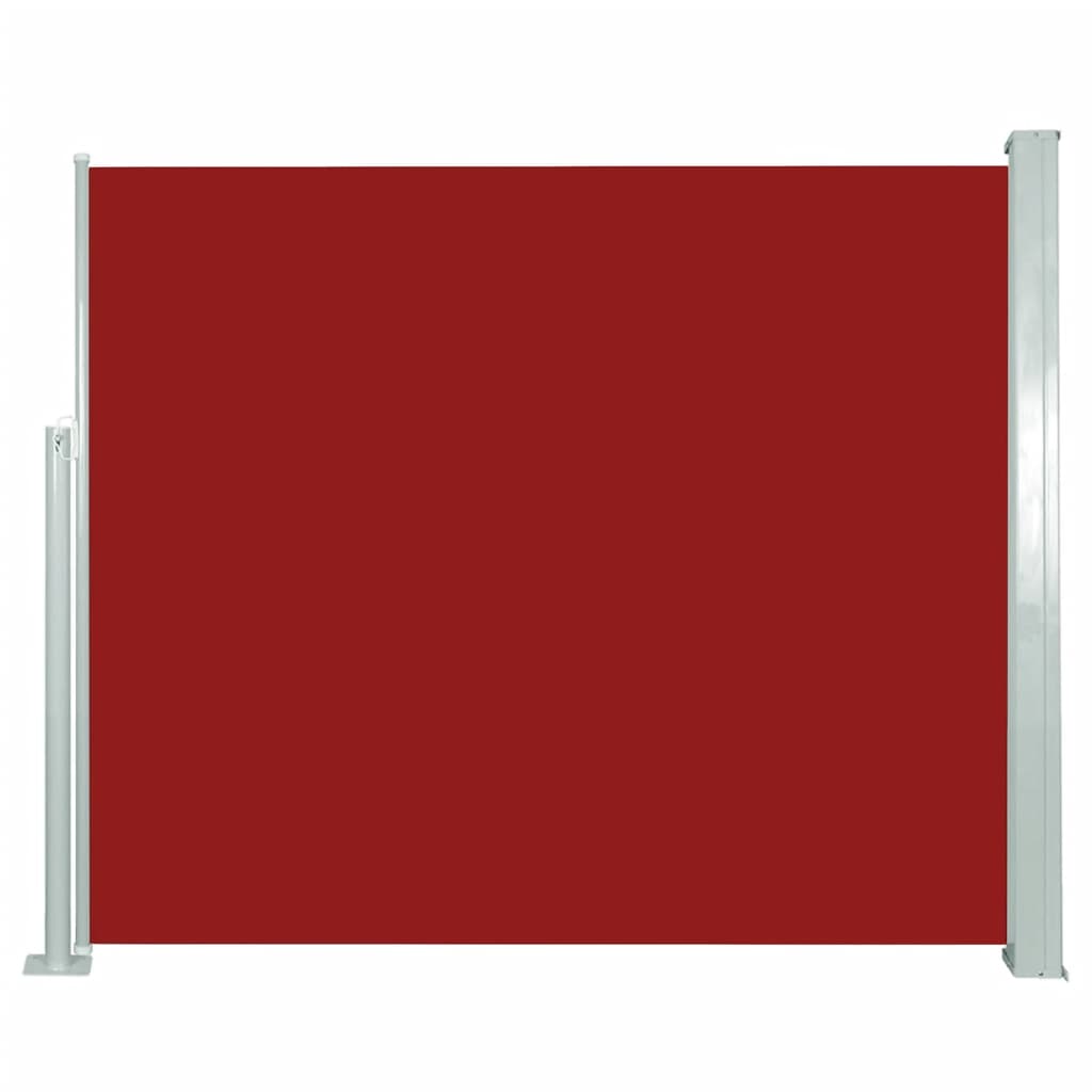 vidaXL Zložljiva stranska tenda 120 x 300 cm rdeča