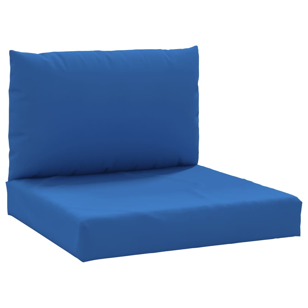 vidaXL Blazine za kavč iz palet 2 kosa modro blago