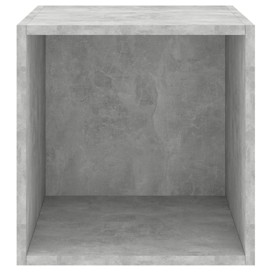 vidaXL Stenska omarica betonsko siva 37x37x37 cm iverna plošča
