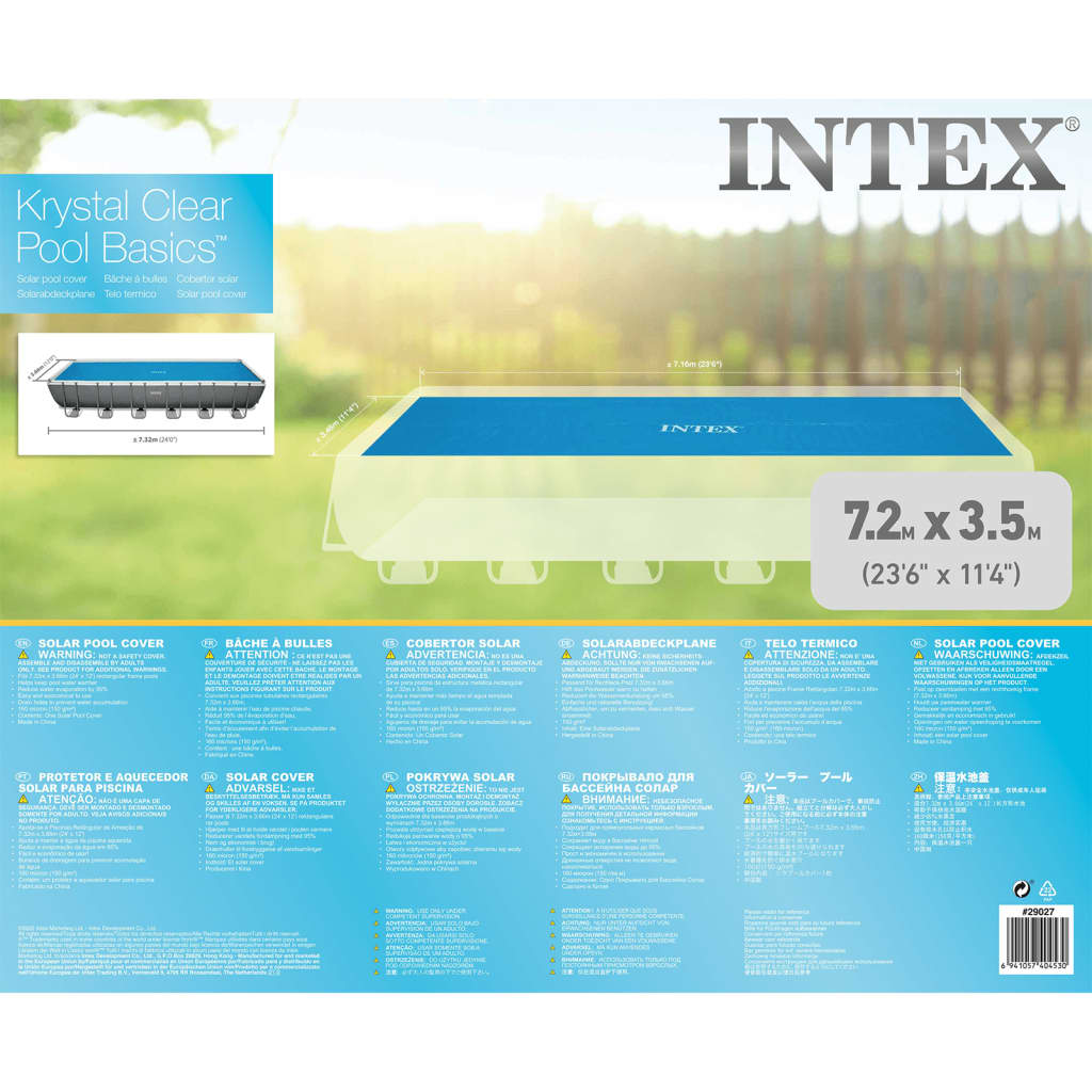 Intex Solarno pokrivalo za bazen pravokotno 732x366 cm