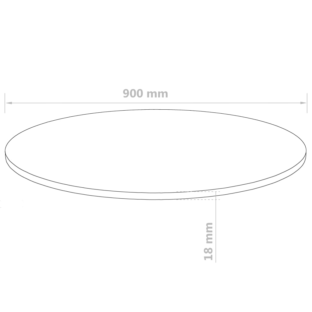 vidaXL Površina za mizo iz MDF-ja 900x18 mm
