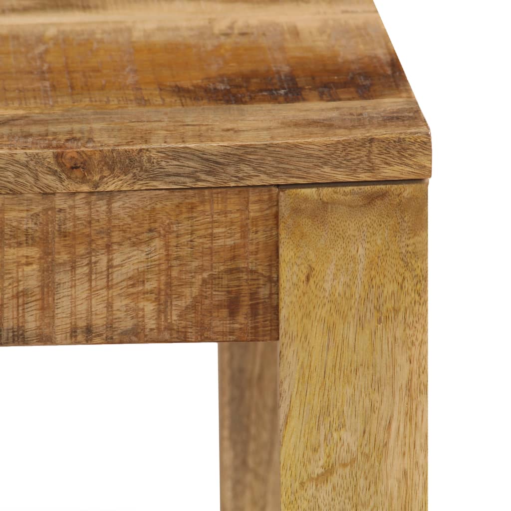 vidaXL Klubska mizica iz trdnega mangovega lesa 80x80x40 cm