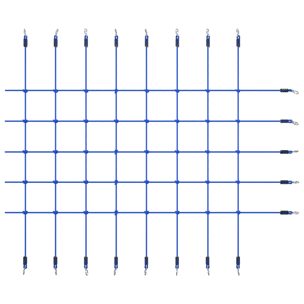 vidaXL Plezalna mreža 200x150 cm modra