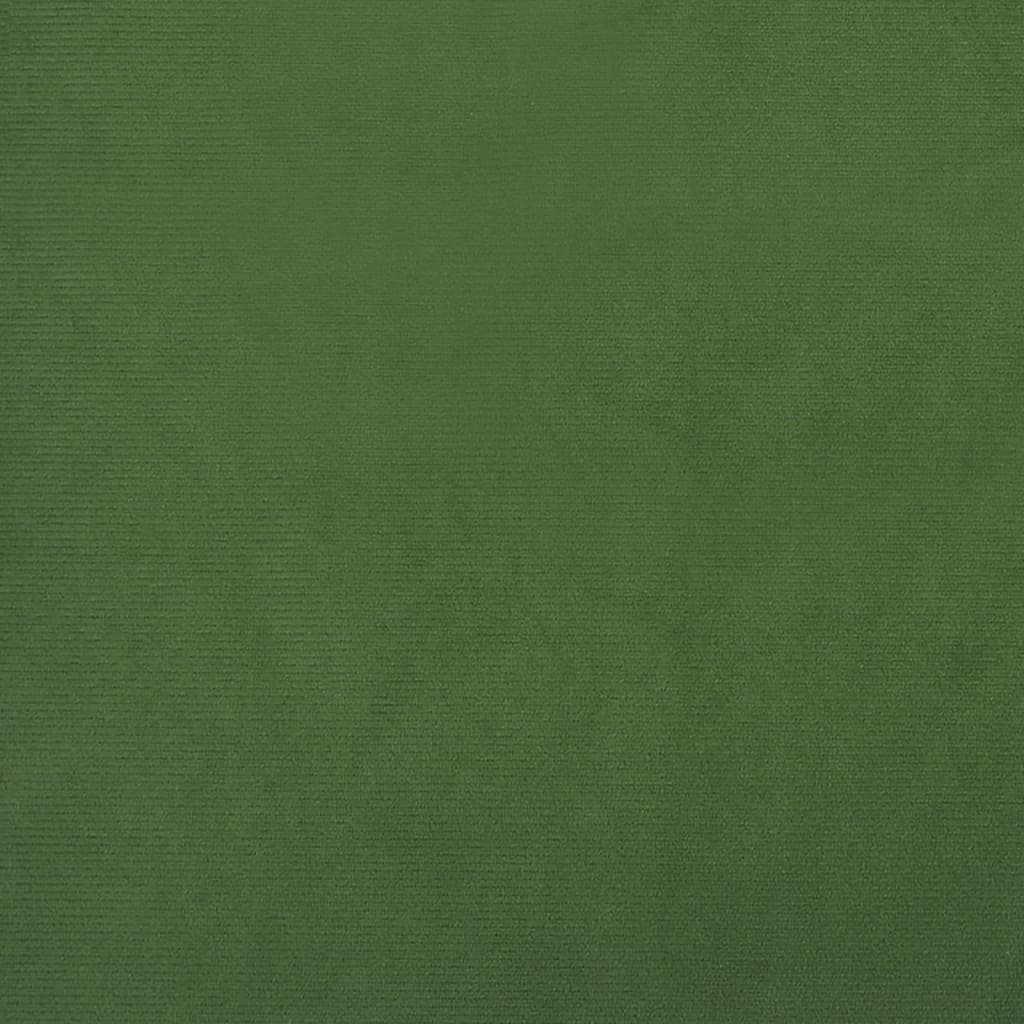 vidaXL Jedilni stol temno zelen žamet