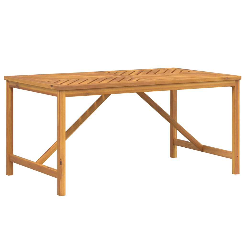 vidaXL Vrtna jedilna miza 150x90x74 cm trden akacijev les
