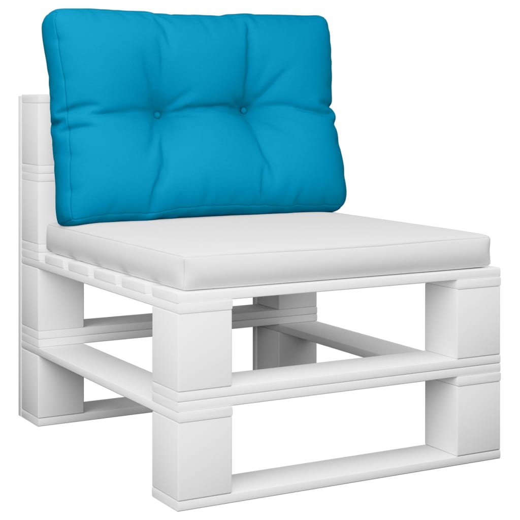 vidaXL Blazina za kavč iz palet modra 60x40x12 cm