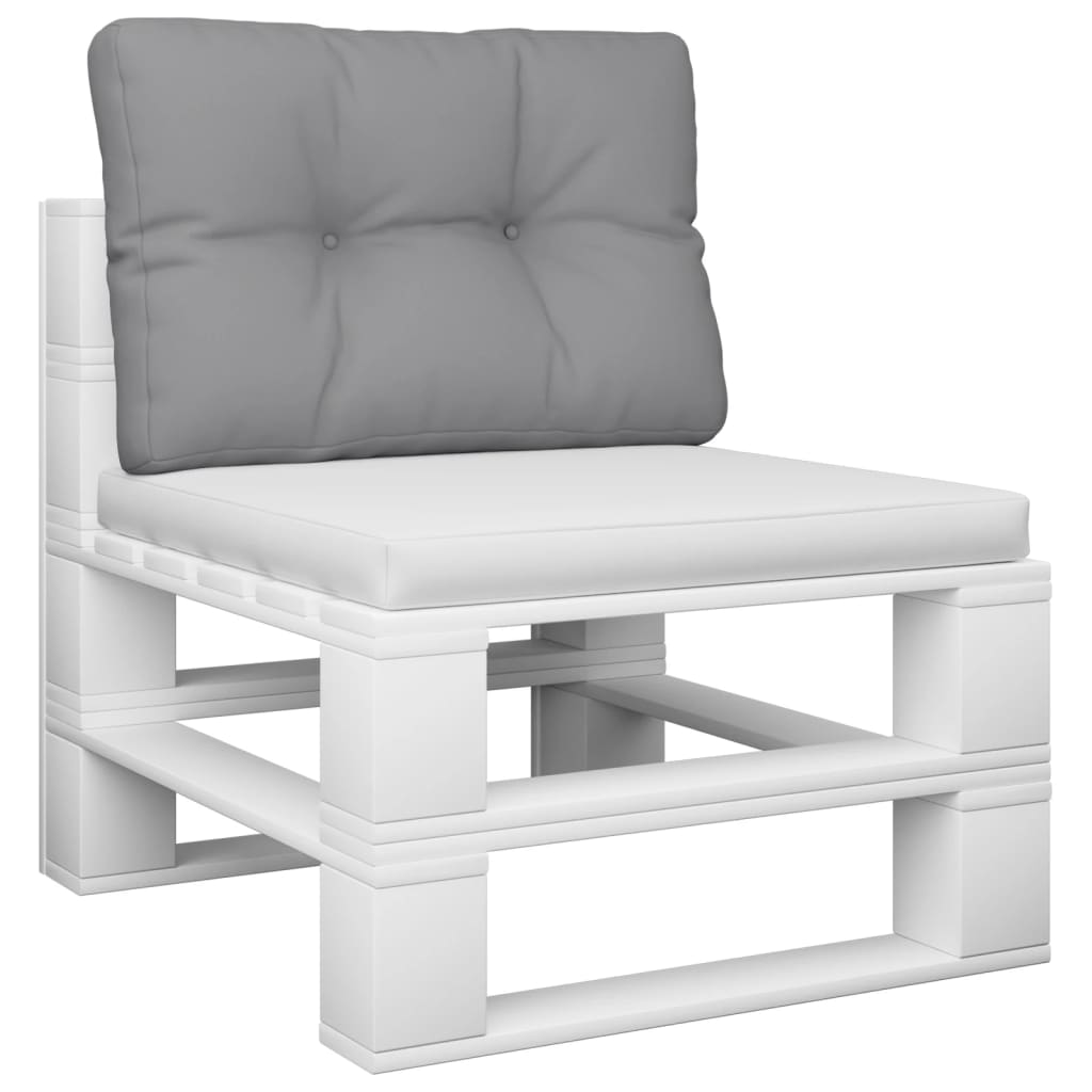 vidaXL Blazina za kavč iz palet siva 60x40x12 cm