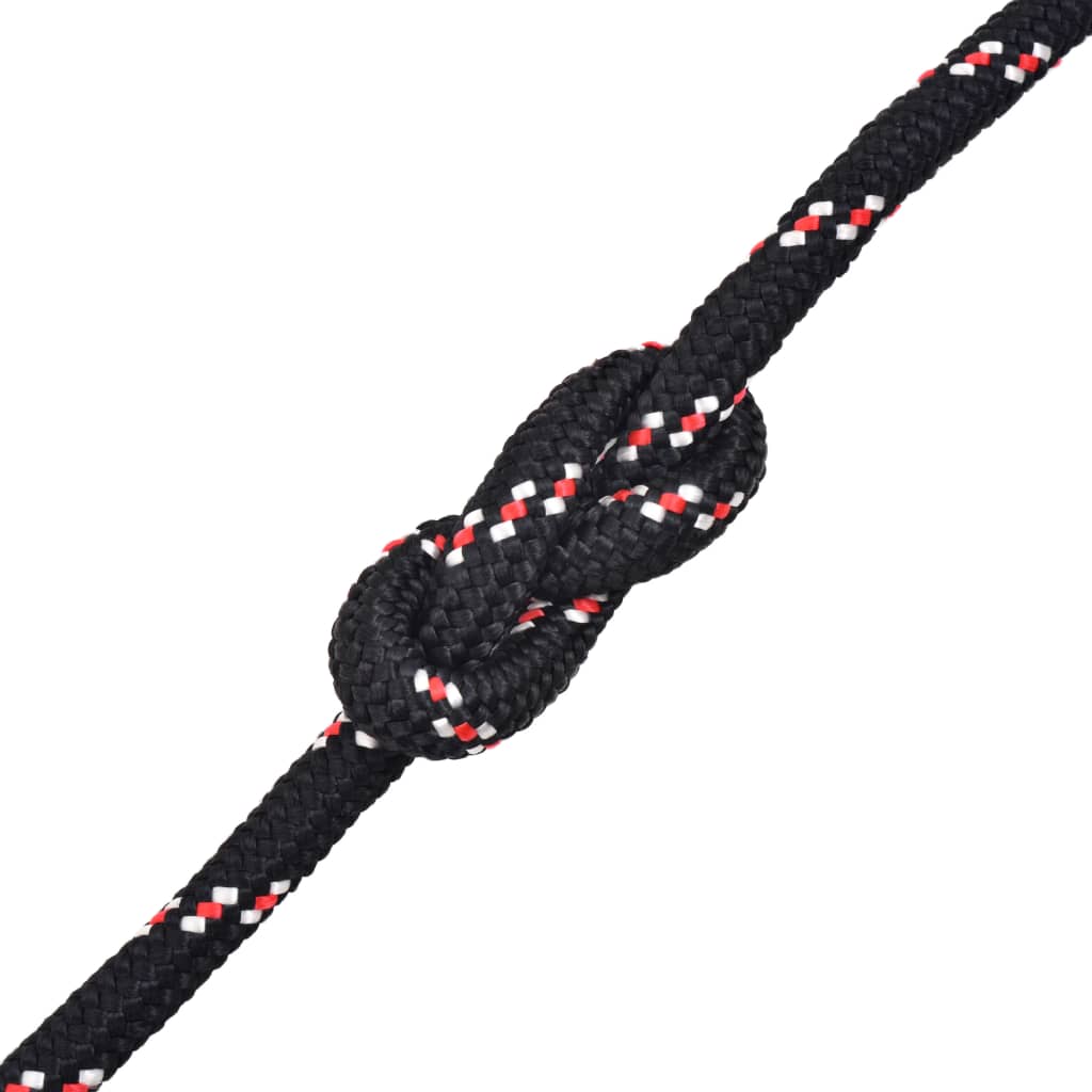 vidaXL Mornarska vrv polipropilen 6 mm 100 m črna