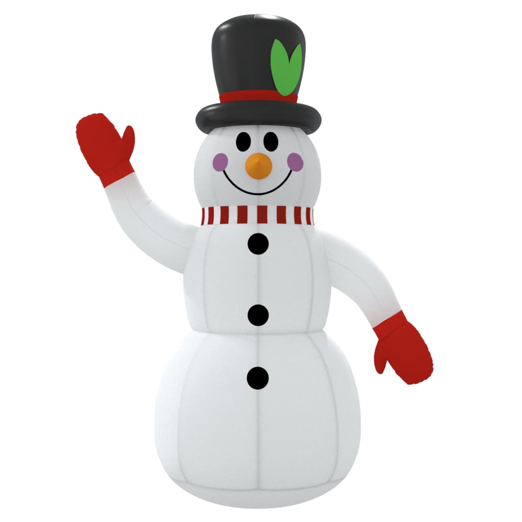 vidaXL Napihljiv snežak z LED diodami 300 cm