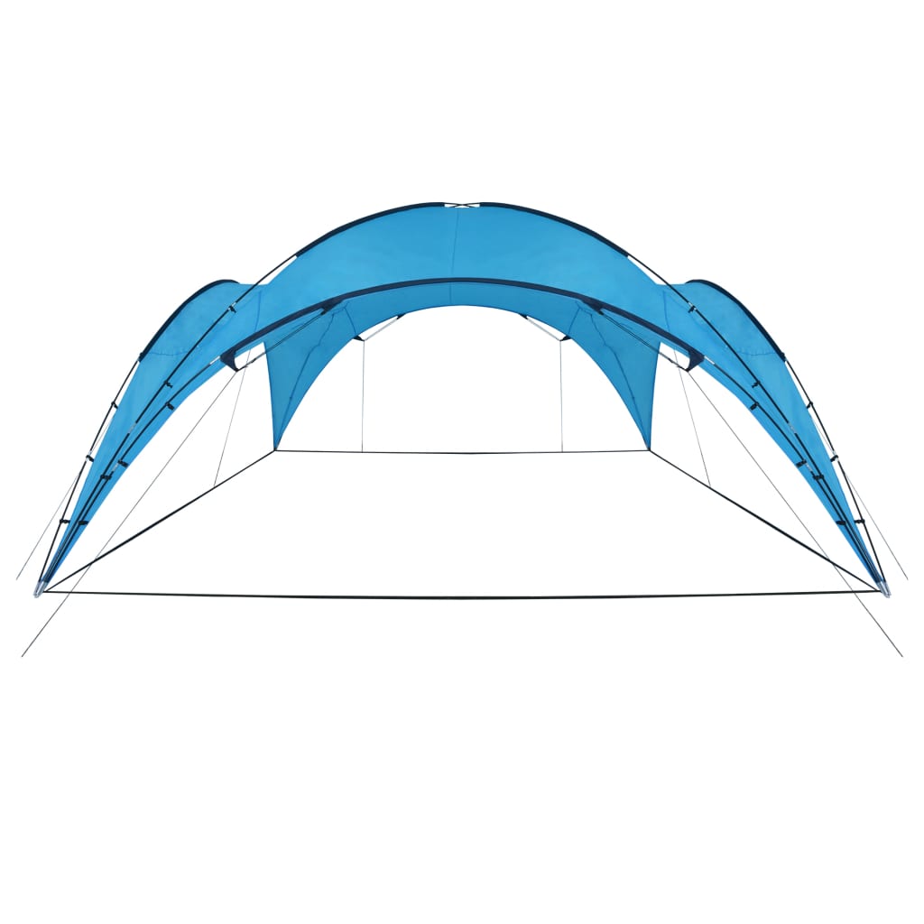 vidaXL Vrtni šotor obok 450x450x265 cm svetlo moder