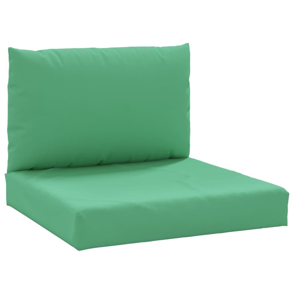 vidaXL Blazine za kavč iz palet 2 kosa zeleno blago