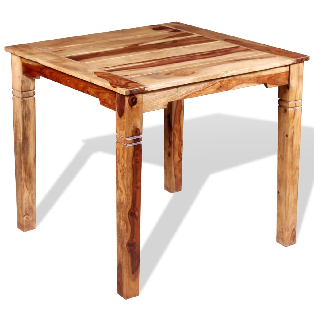 vidaXL Jedilna miza iz masivnega palisandra 82x80x76 cm