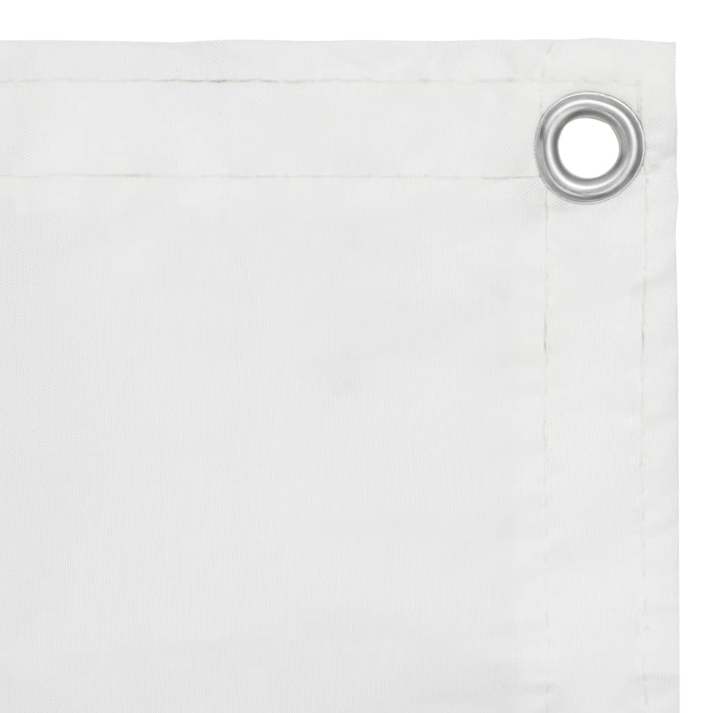 vidaXL Balkonsko platno belo 120x400 cm oksford blago