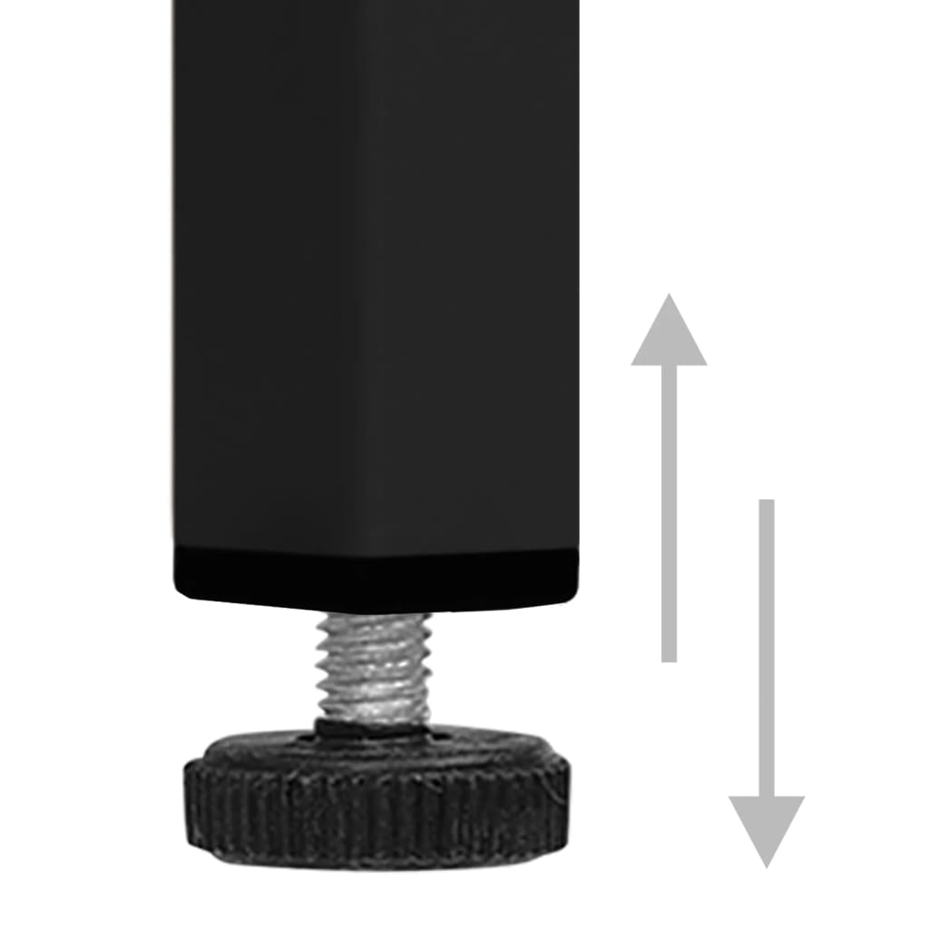 vidaXL Predalnik črna 80x35x101,5 cm jeklo