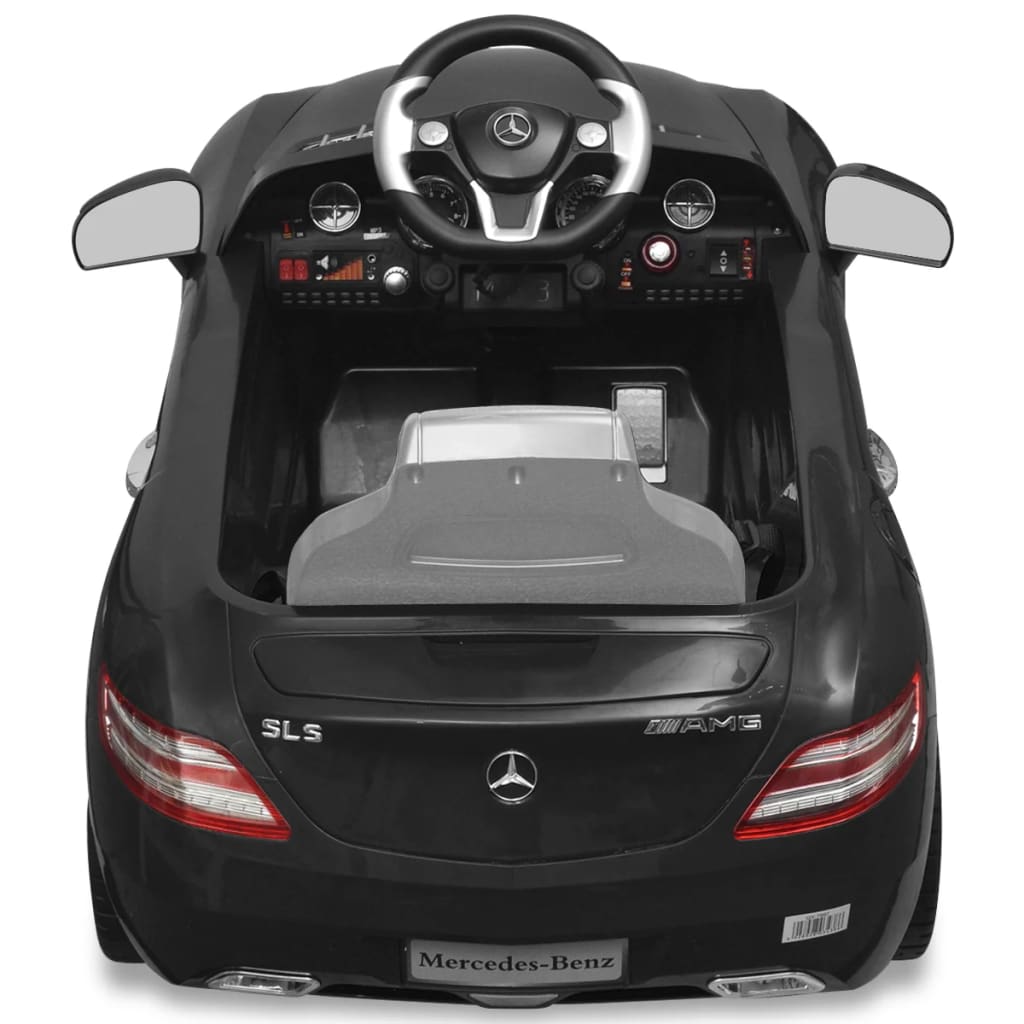 Električni avtomobil Mercedes Benz SLS AMG črn 6V z daljincem