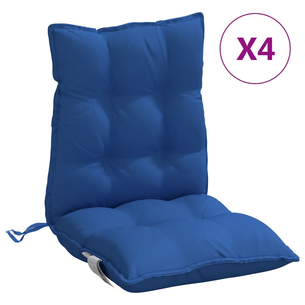 vidaXL Blazina za stol 4 kosi kraljevsko modra oxford tkanina