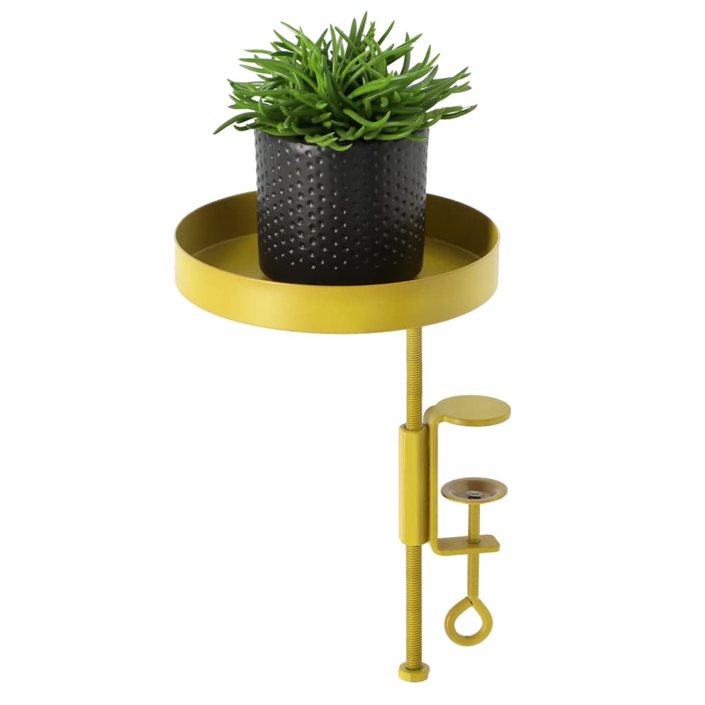 Esschert Design Pladenj za rastline z objemko okrogel zlat S