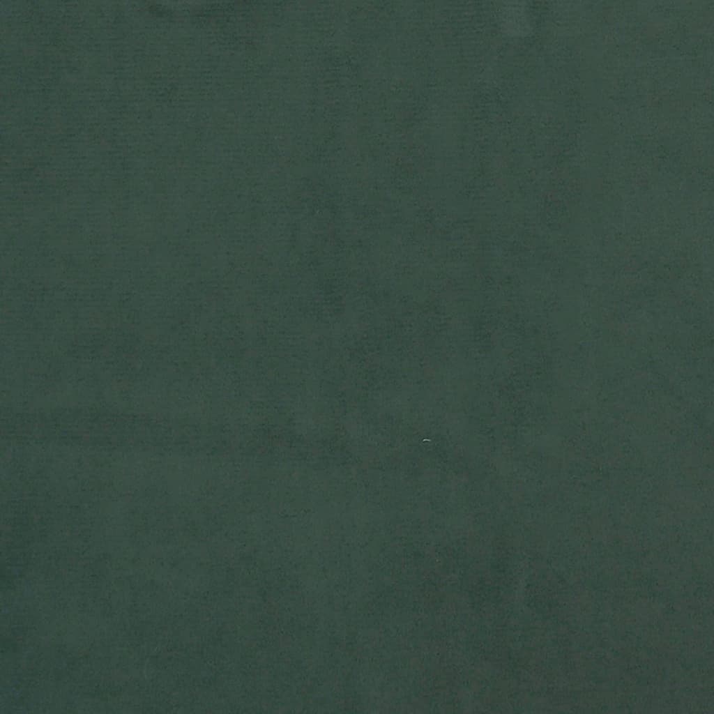 vidaXL Vzglavje z ušesi temno zeleno 83x16x78/88 cm žamet