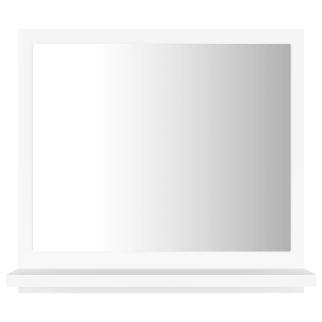 vidaXL Kopalniško ogledalo belo 40x10,5x37 cm iverna plošča