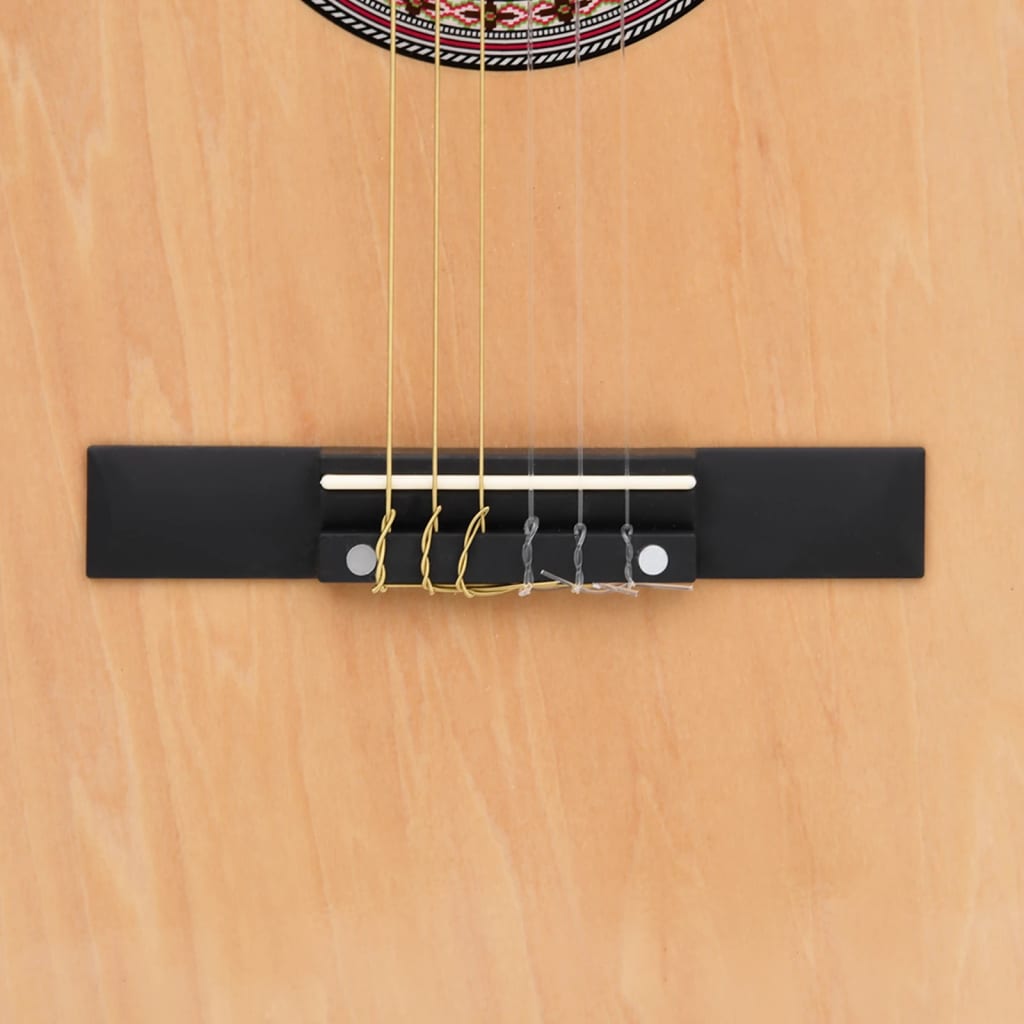 vidaXL Akustična kitara 12-delni komplet s 6 strunami 38"