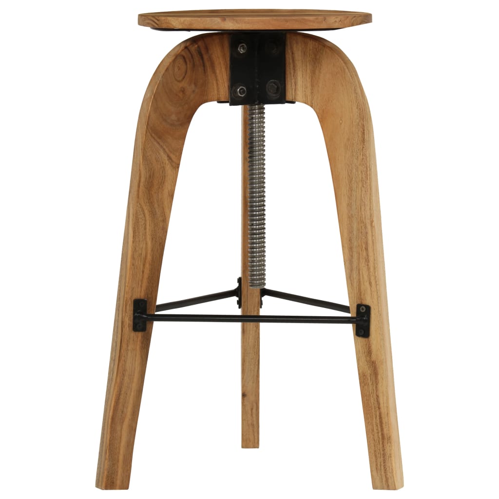 vidaXL Barski stoli 2 kosa trden akacijev les