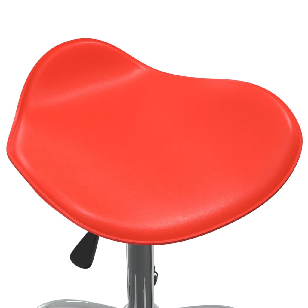 vidaXL Salonski stolček rdeče umetno usnje