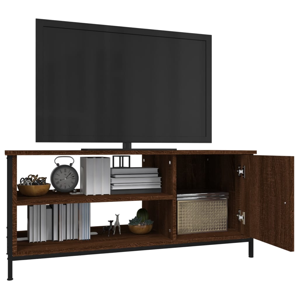 vidaXL TV omarica rjavi hrast 100x40x45 cm inženirski les